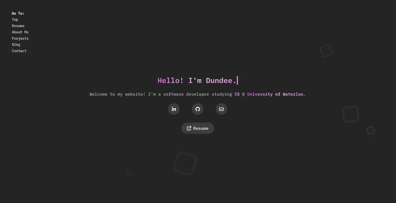 dundeezhangv4 - Portfolio